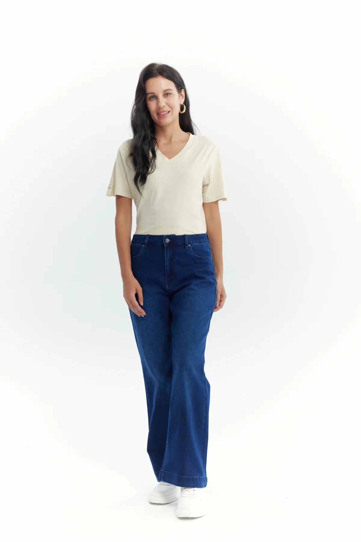 Jeans Mujer Flare Azul Oscuro - Image 4