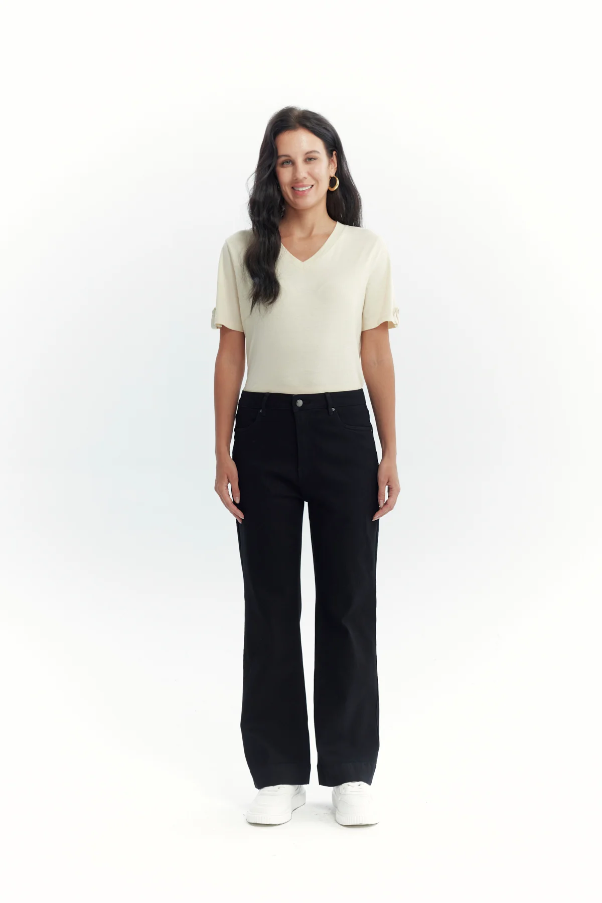 Jeans Mujer Flare Negro - Image 4