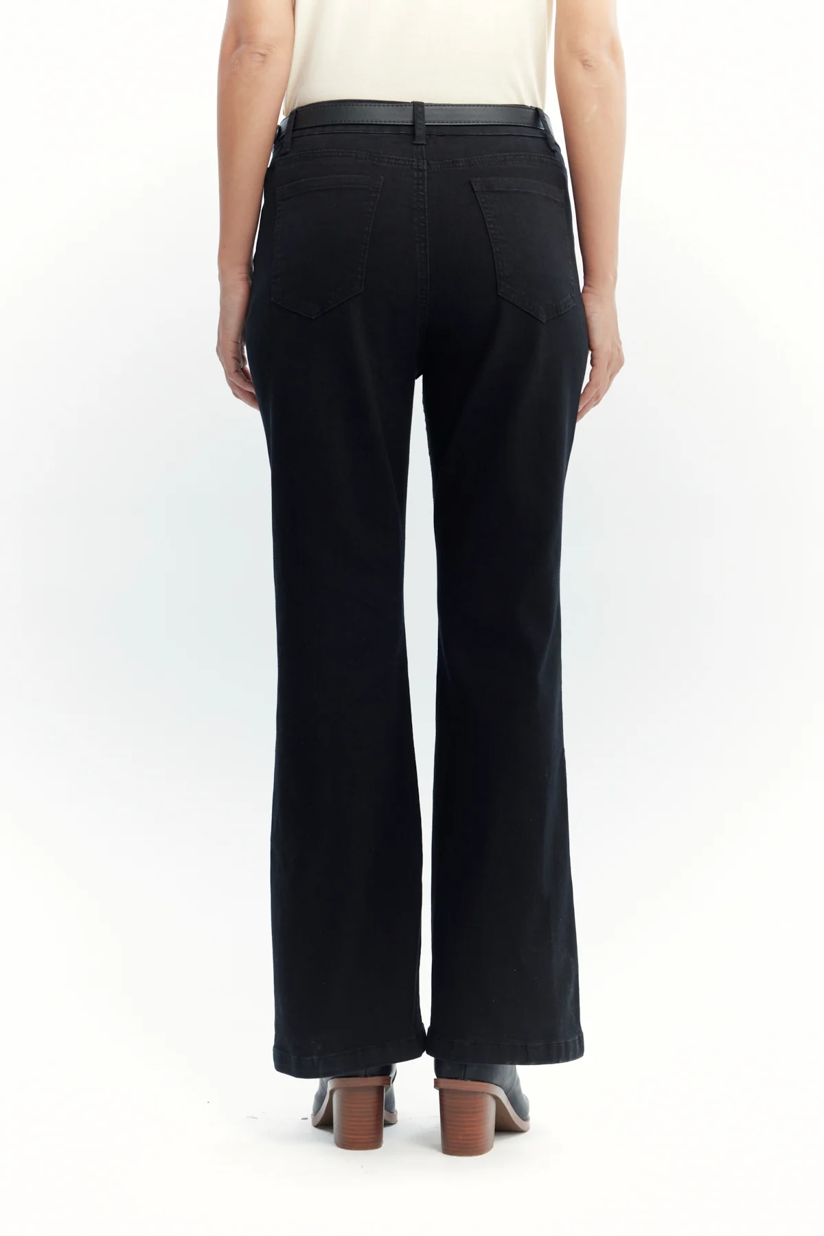 Jeans Mujer Flare Negro - Image 3