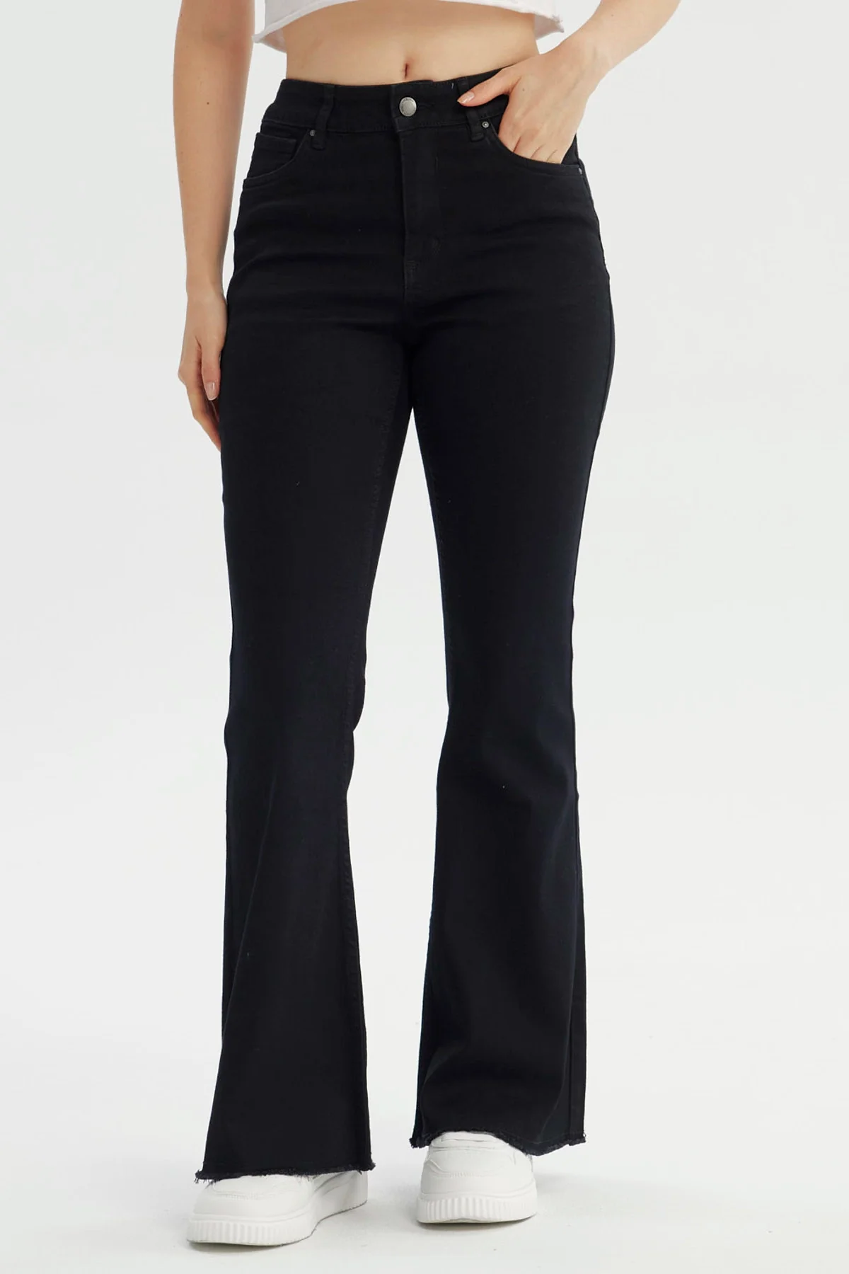 Jeans Mujer Flare Negro