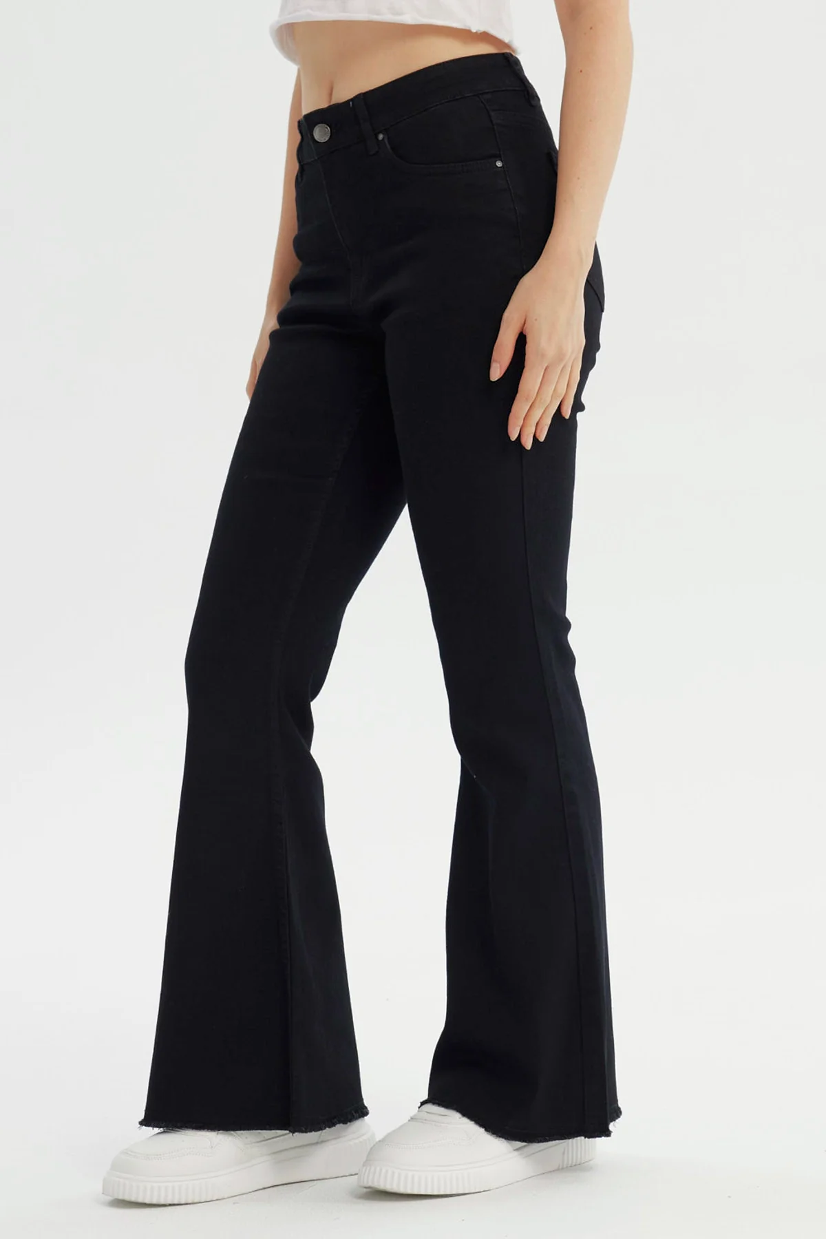 Jeans Mujer Flare Negro - Image 2