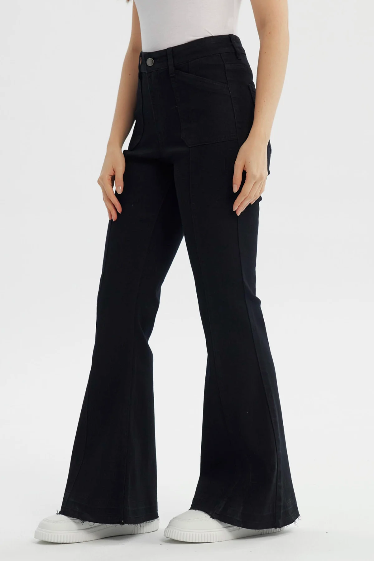 Jeans Mujer Flare Negro - Image 2