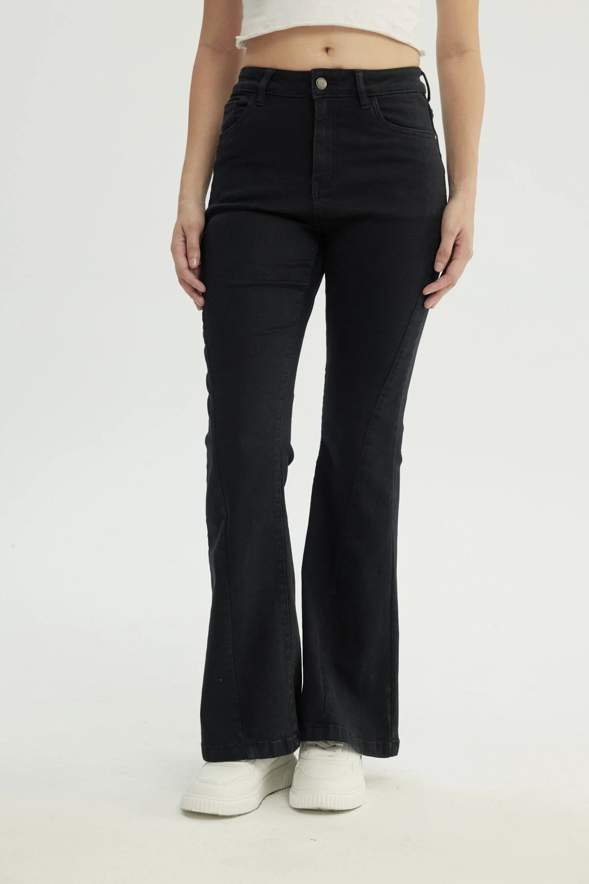 Jeans Mujer Flare Negro