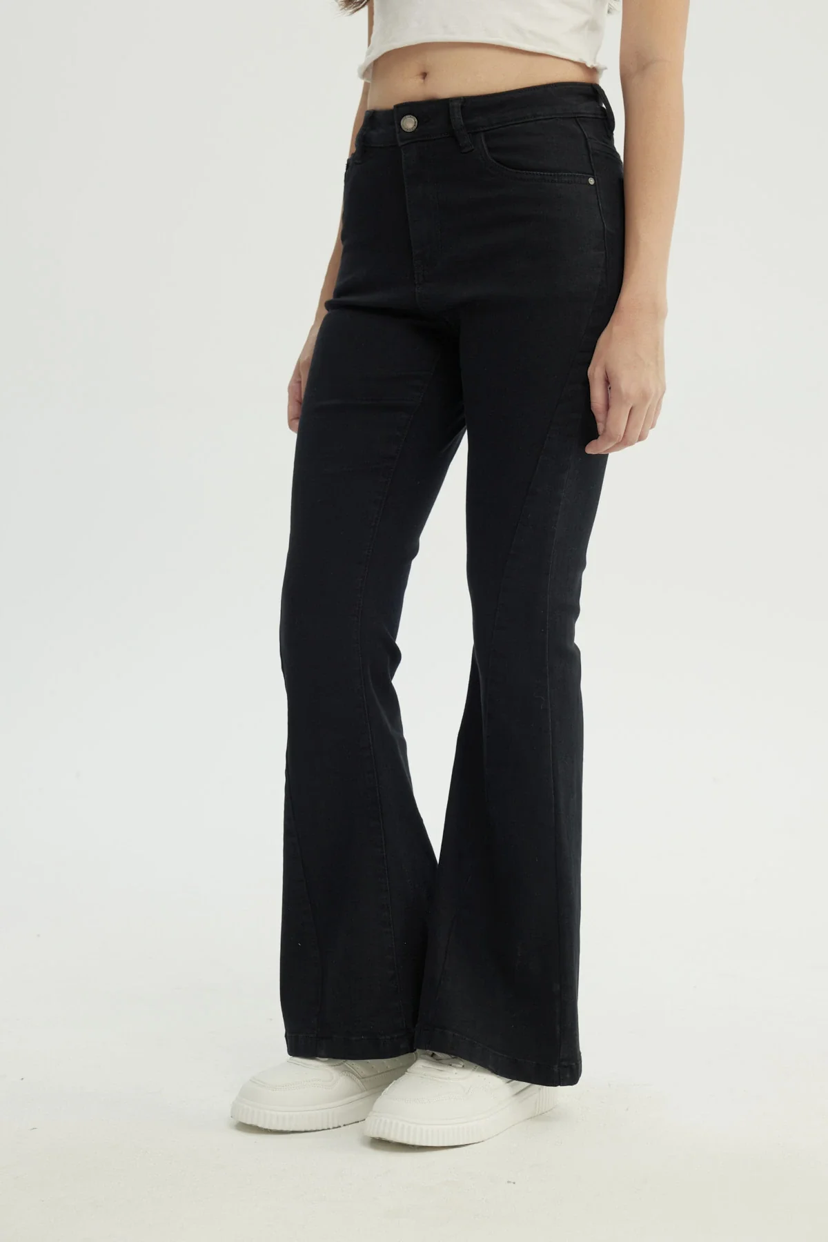 Jeans Mujer Flare Negro - Image 2