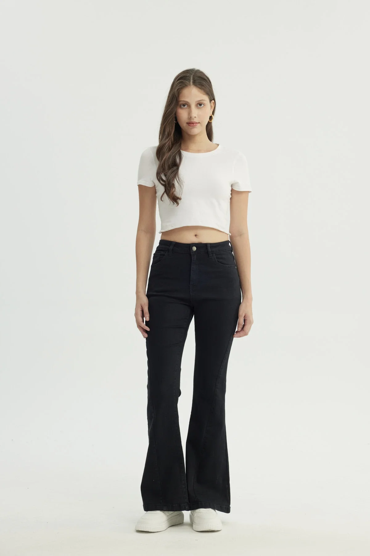 Jeans Mujer Flare Negro - Image 4