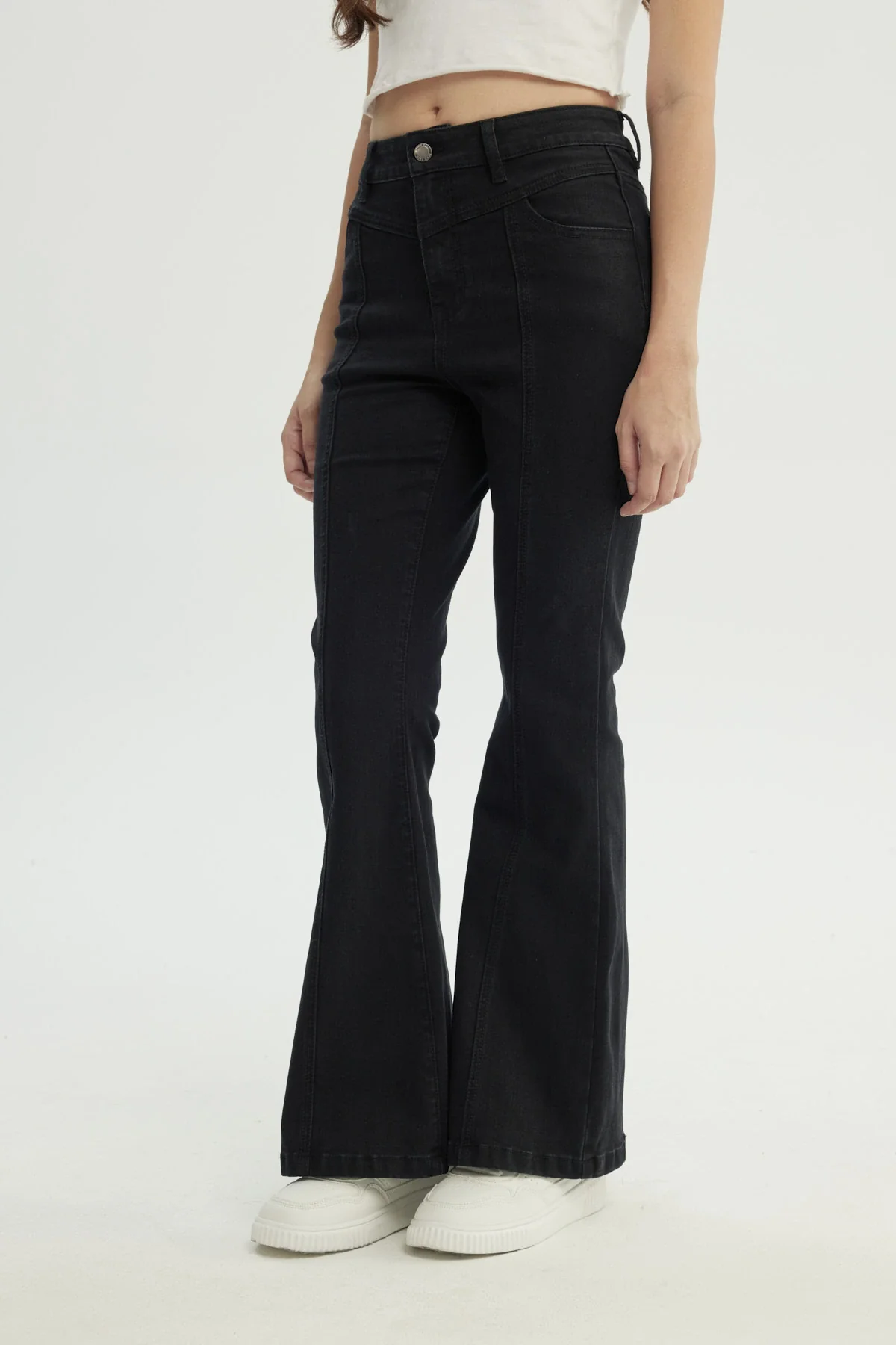 Jeans Mujer Flare Negro - Image 2