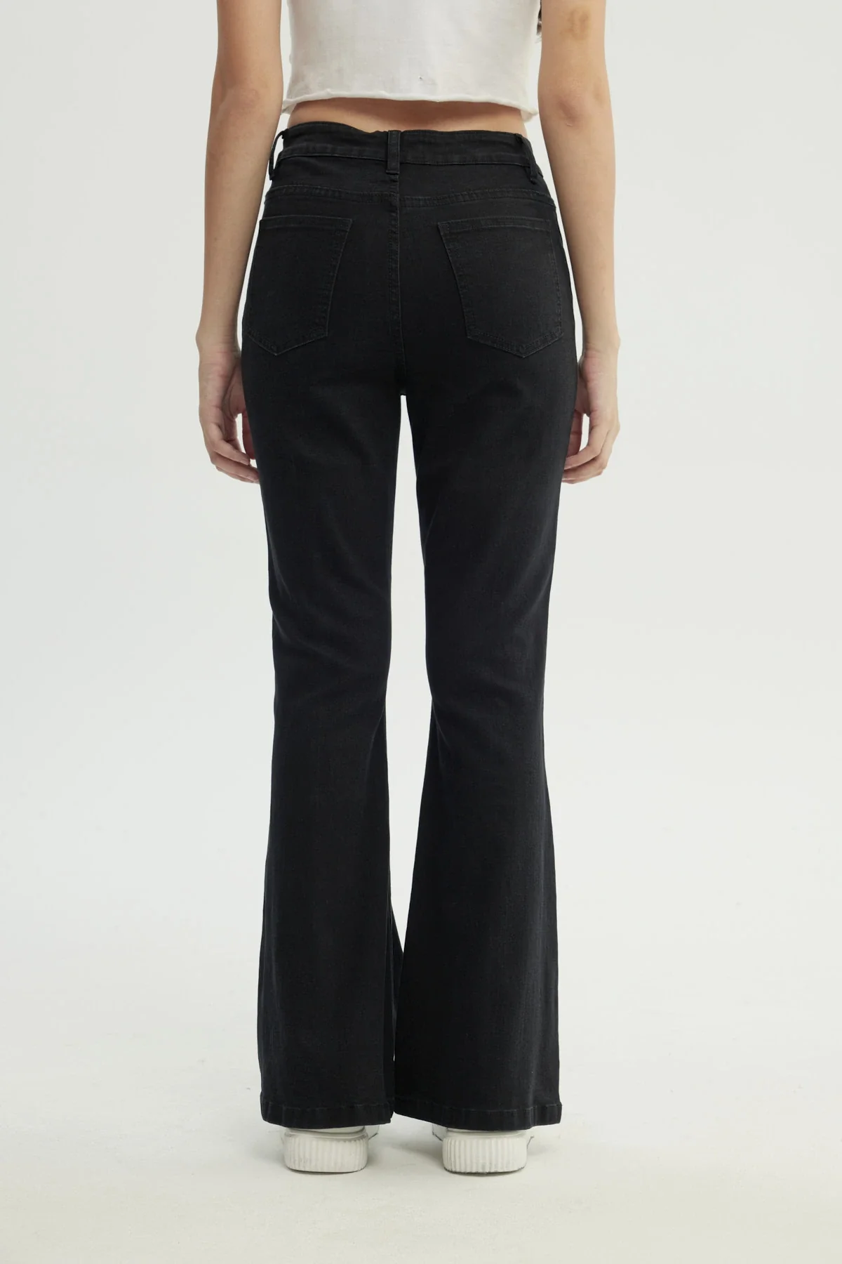 Jeans Mujer Flare Negro - Image 3