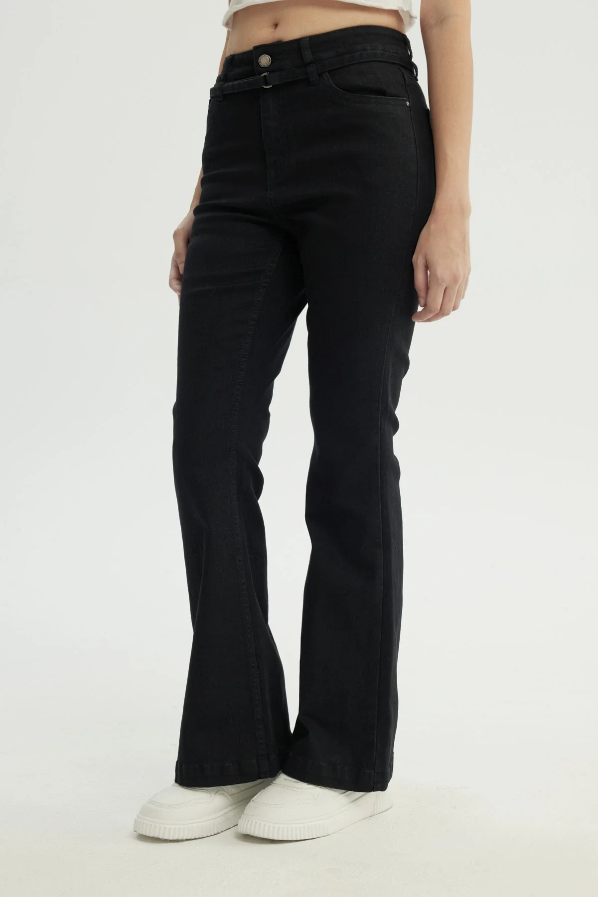 Jeans Mujer Flare Negro - Image 2