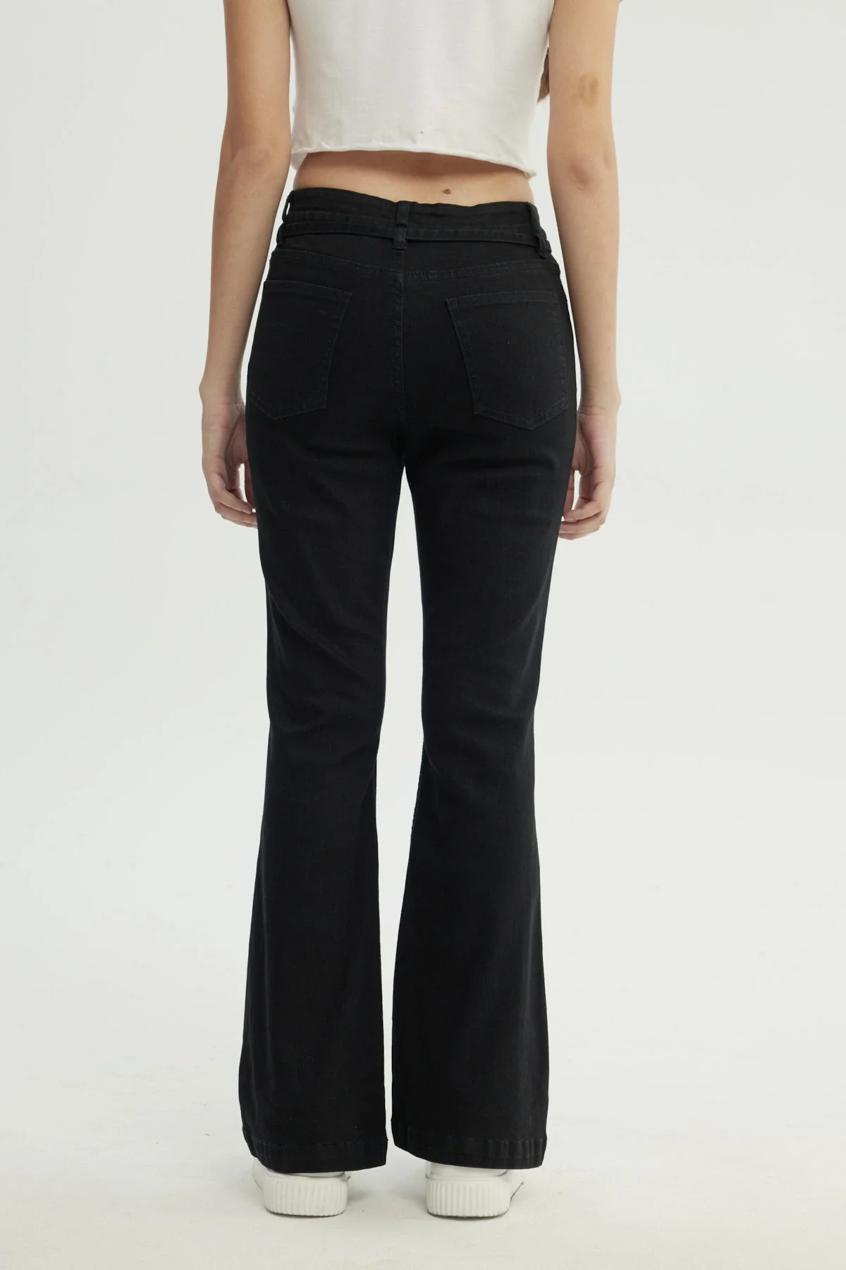 Jeans Mujer Flare Negro - Image 3