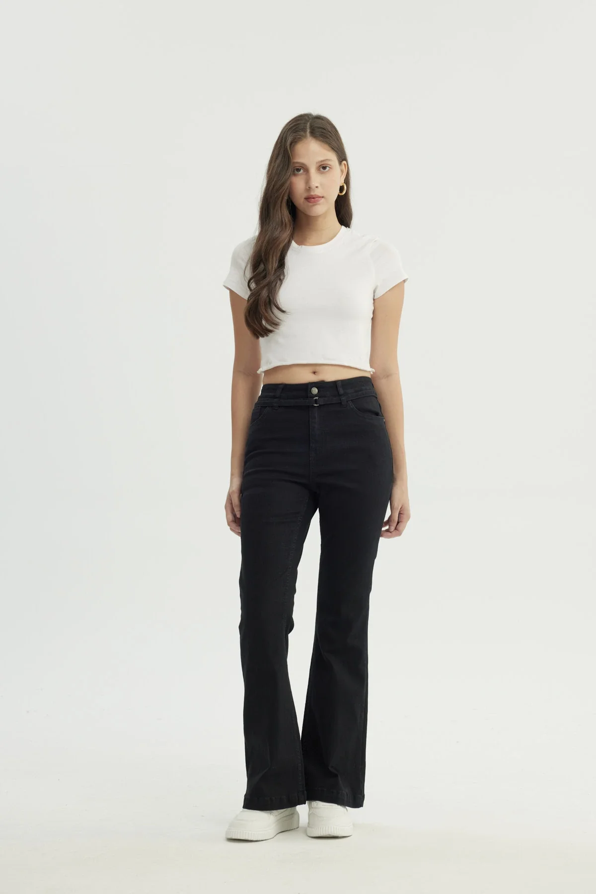 Jeans Mujer Flare Negro - Image 4