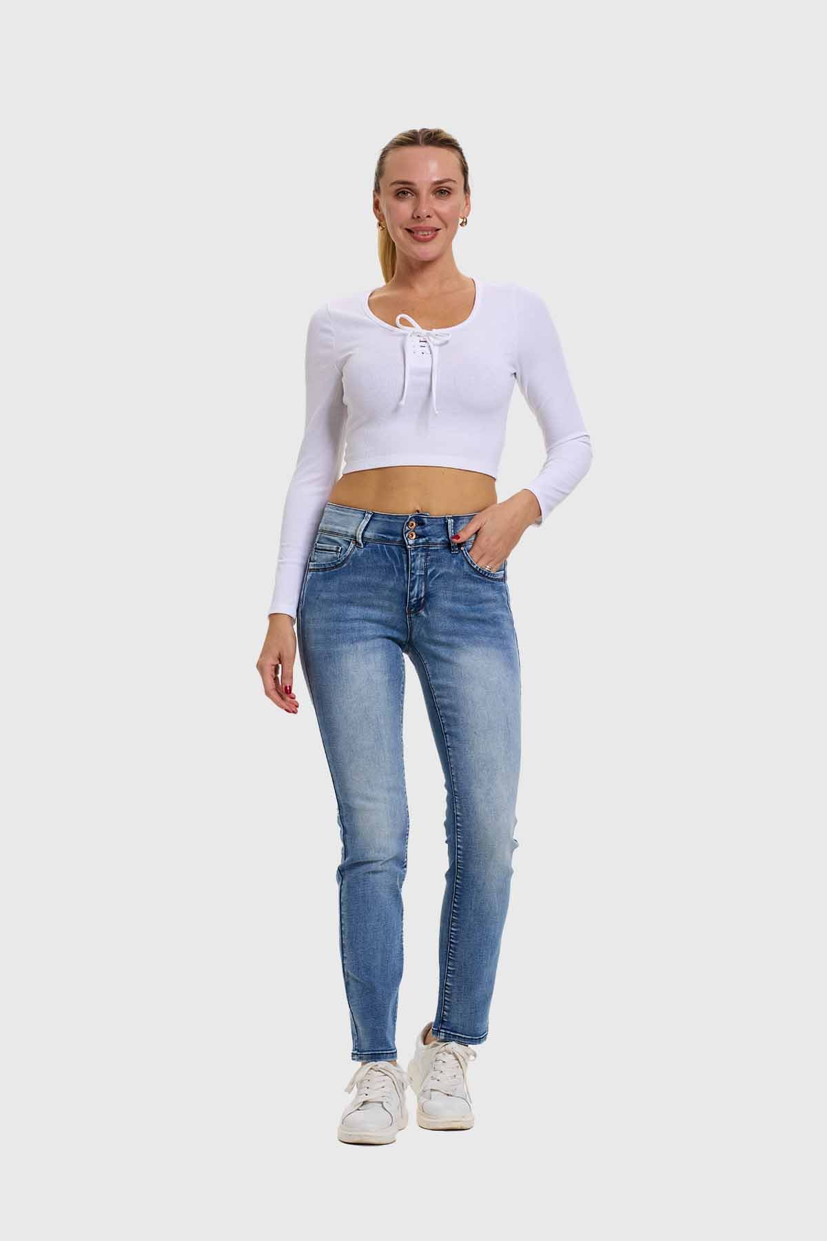 Jeans Mujer Flo Calce Recto Azul - Image 4