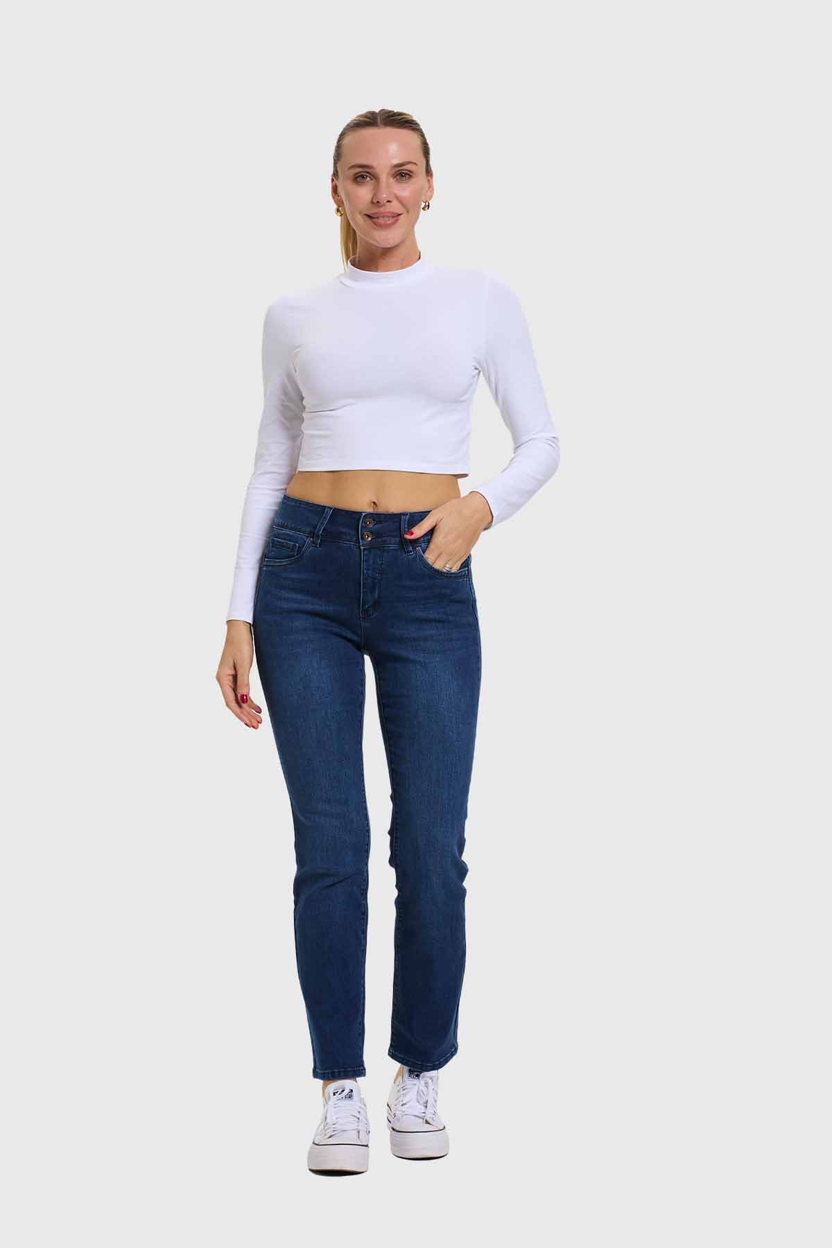 Jeans Mujer Flo Calce Recto Azul - Image 4