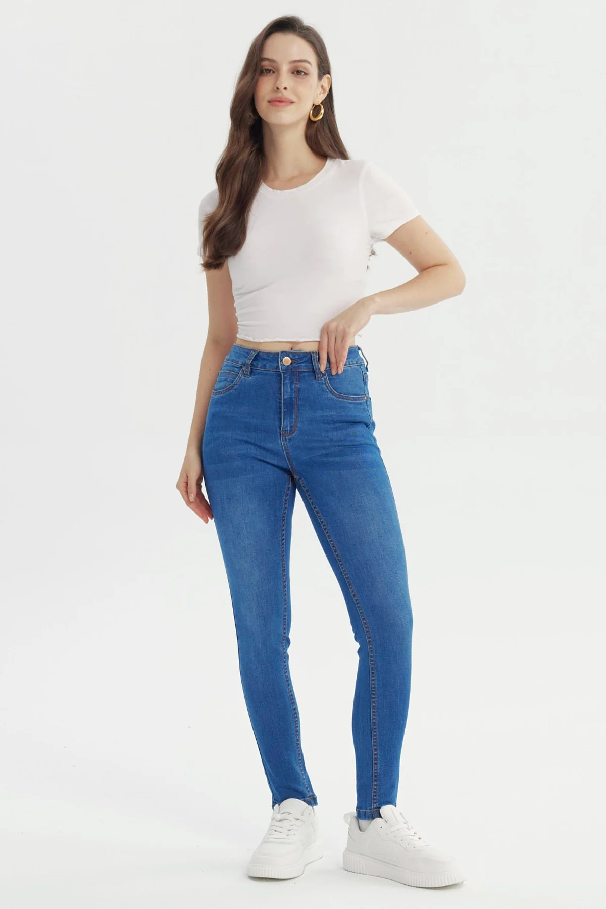 Jeans Mujer Super Skinny Estela Azul - Image 4