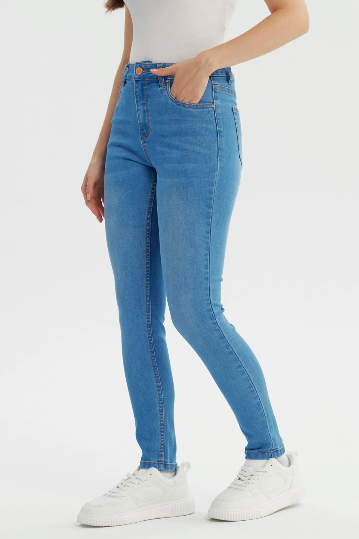 Jeans Mujer Super Skinny Estela Azul Claro - Image 2