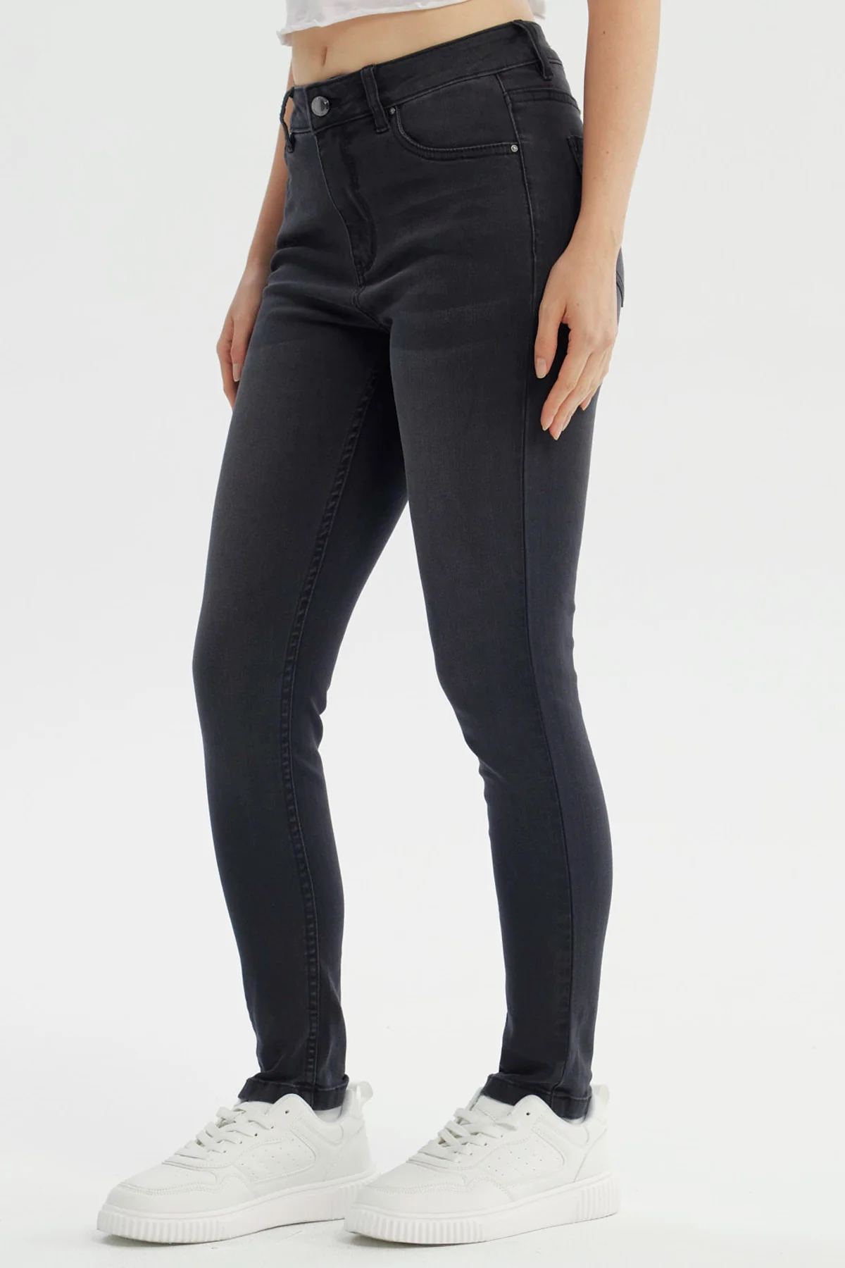 Jeans Mujer Super Skinny Estela Negro - Image 2