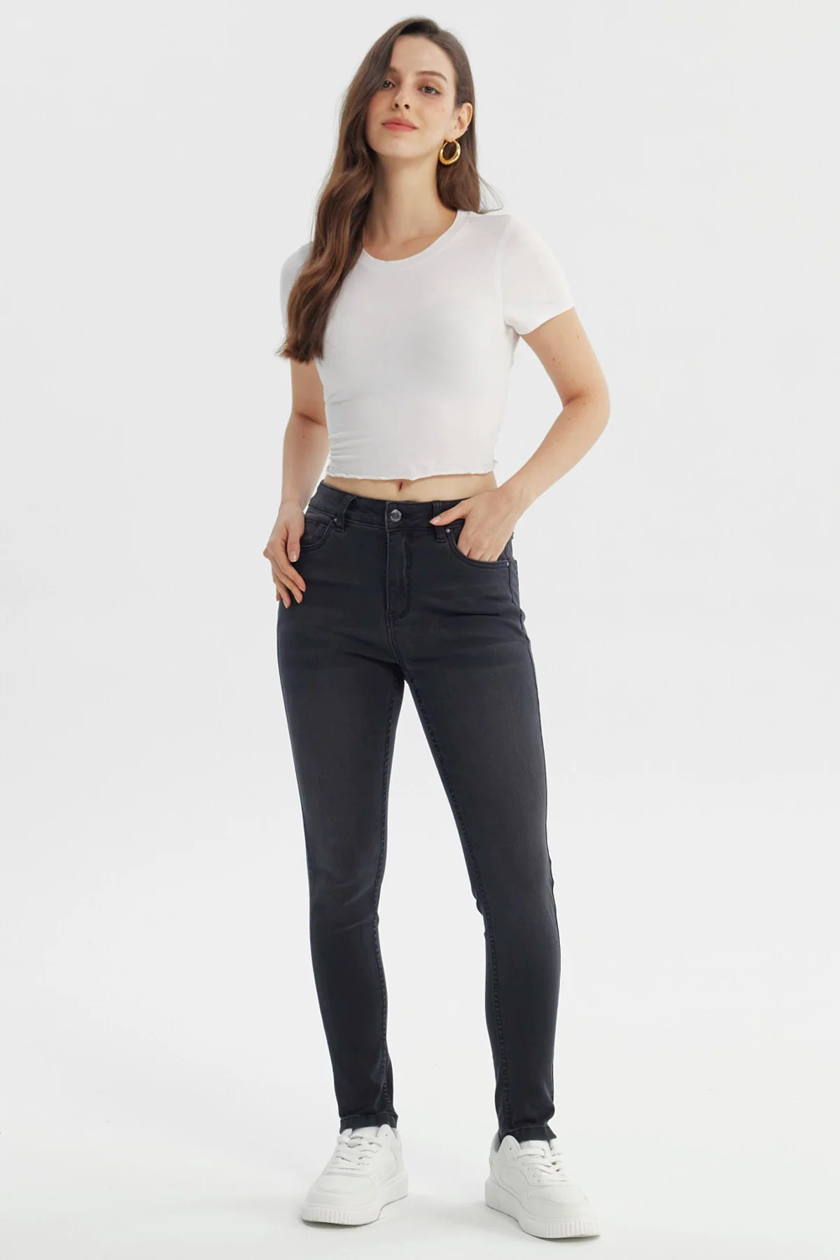 Jeans Mujer Super Skinny Estela Negro - Image 4