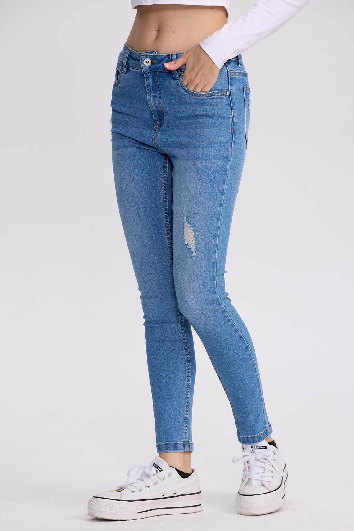 Jeans Mujer Super Skinny Lia Azul Claro - Image 2