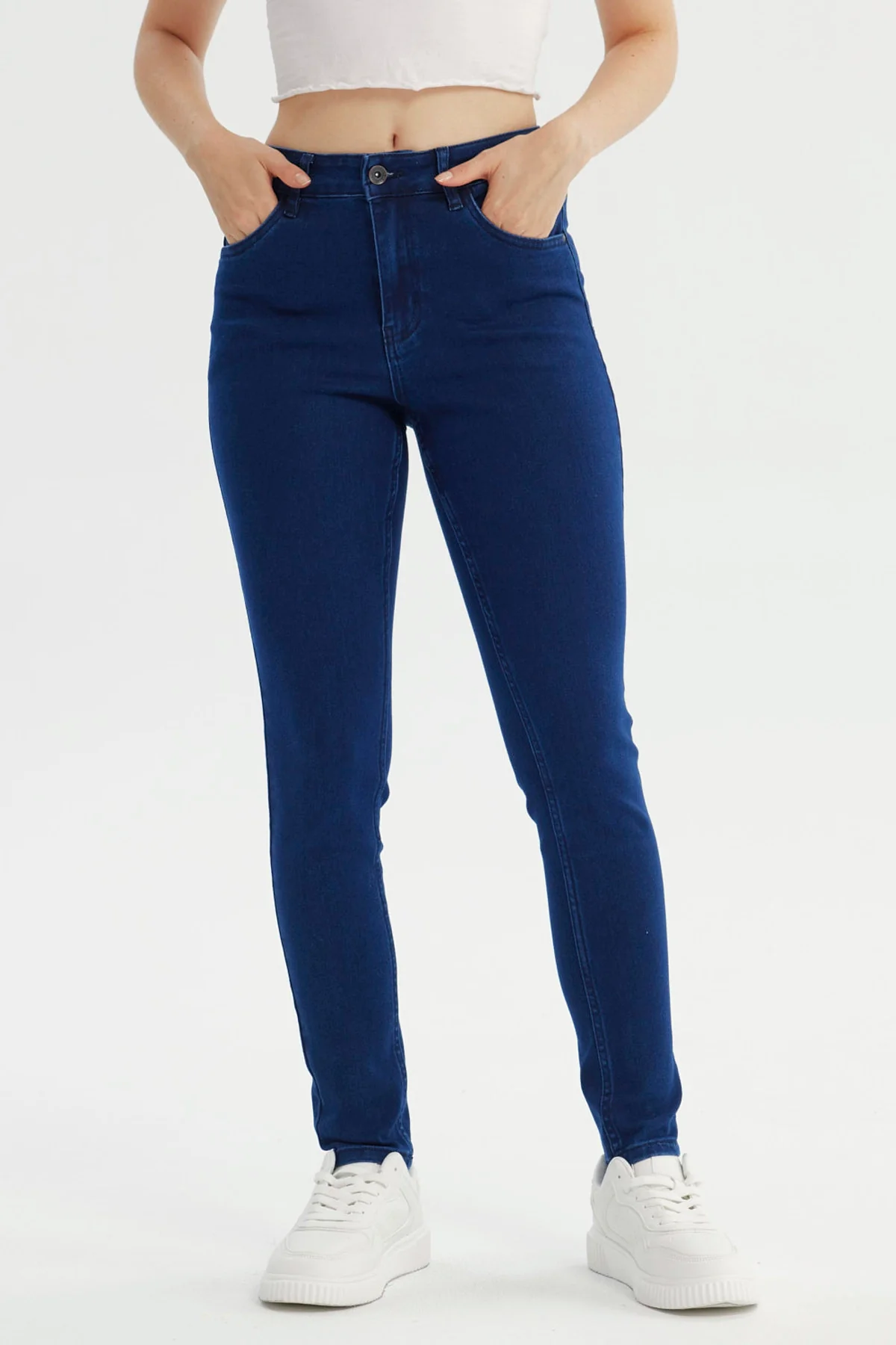 Jeans Mujer Superskinny Azul Marino