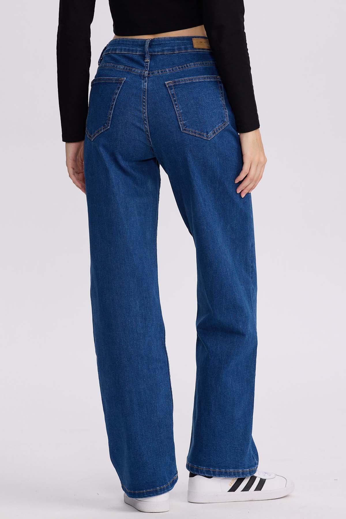 Jeans Mujer Calce Recto Sofía Azul Oscuro - Image 3