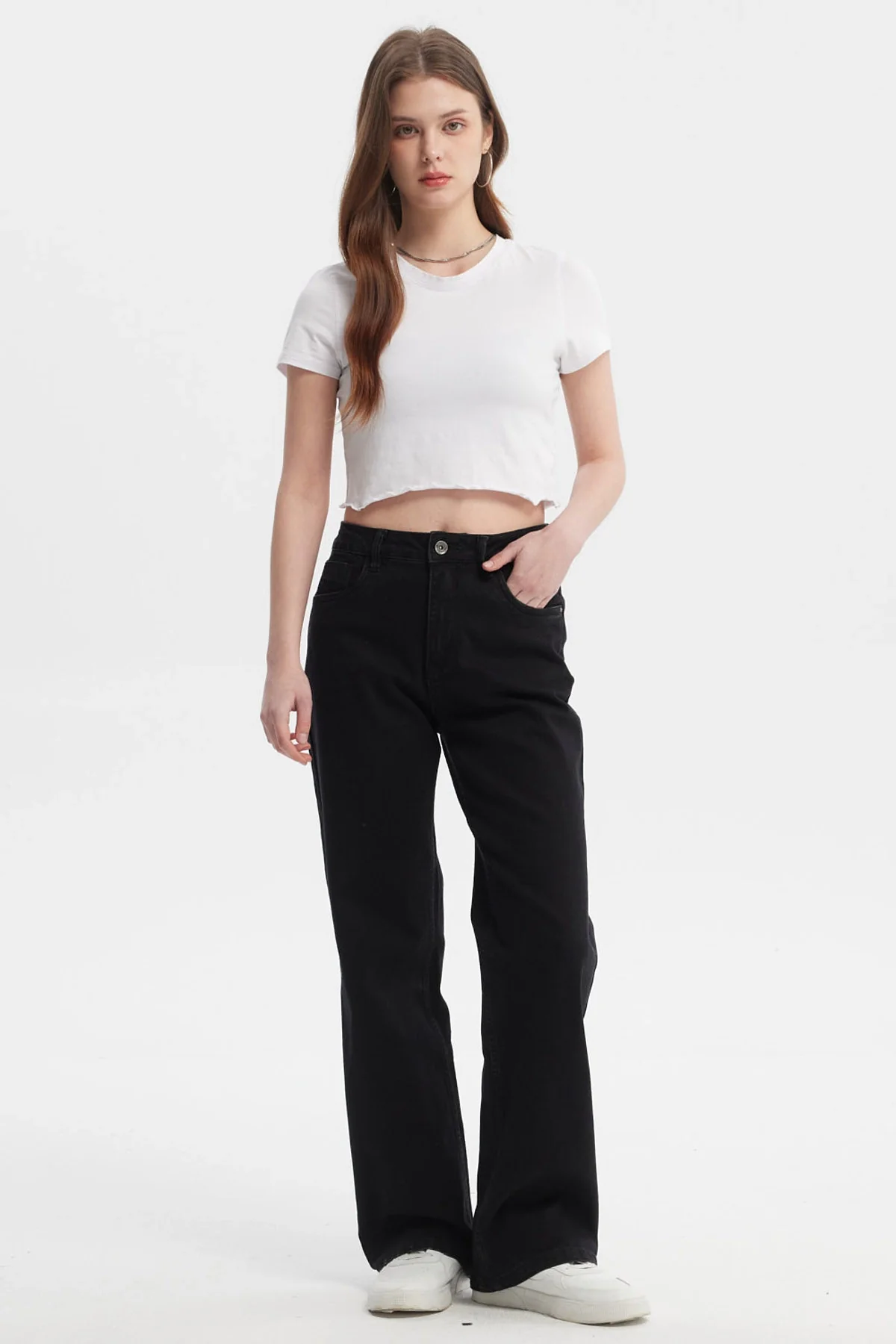 Jeans Mujer Calce Recto Sofia Negro - Image 4