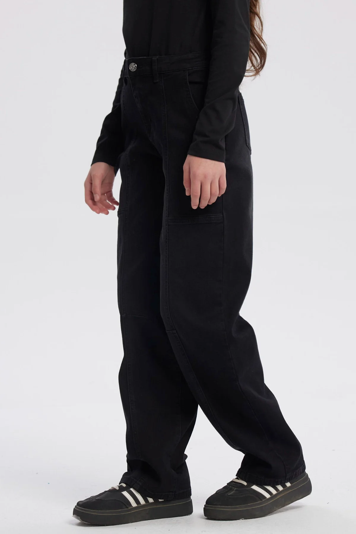 Jeans Niña Baggy Negro - Image 2