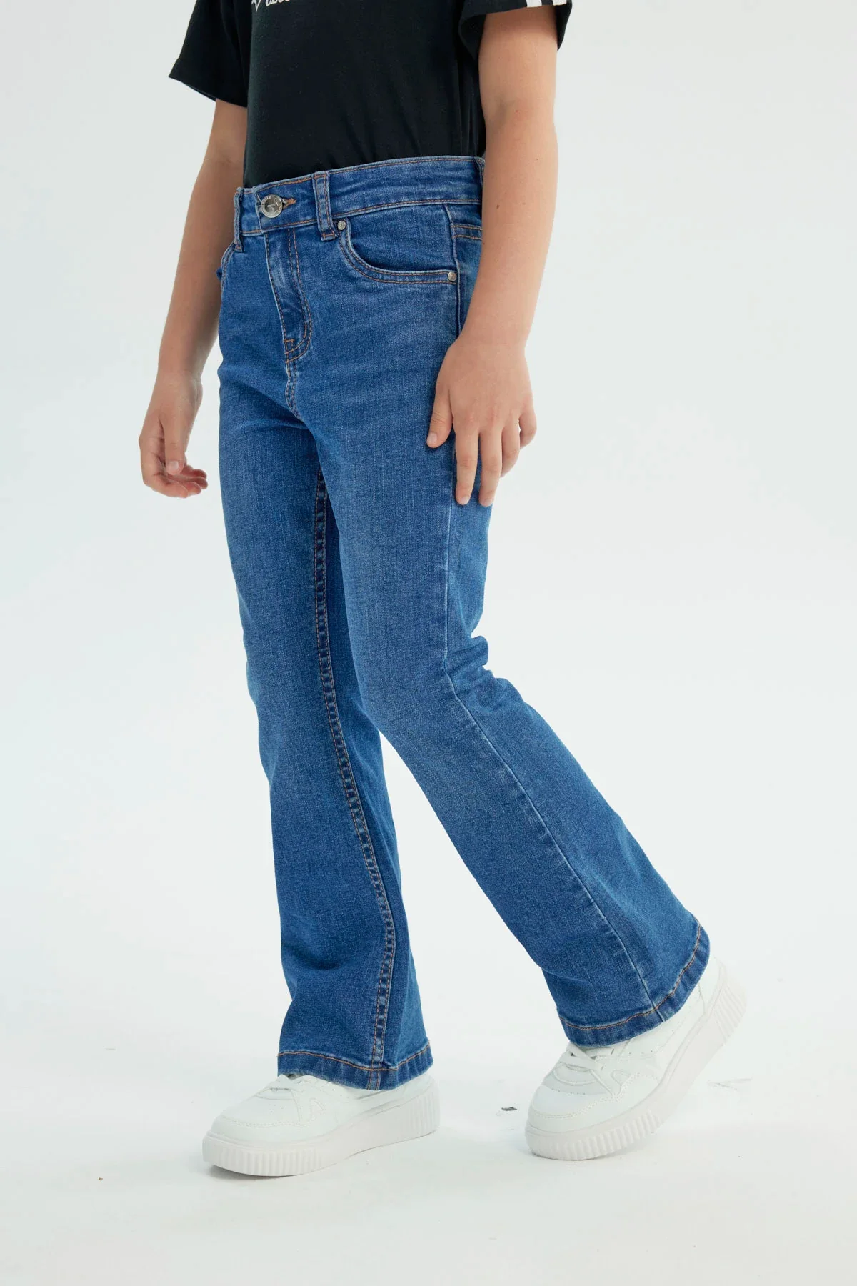Jeans Niña Flare Azul - Image 2
