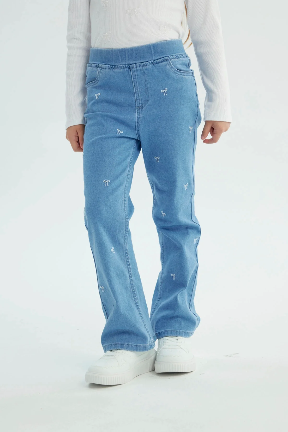 Jeans Niña Flare Azul