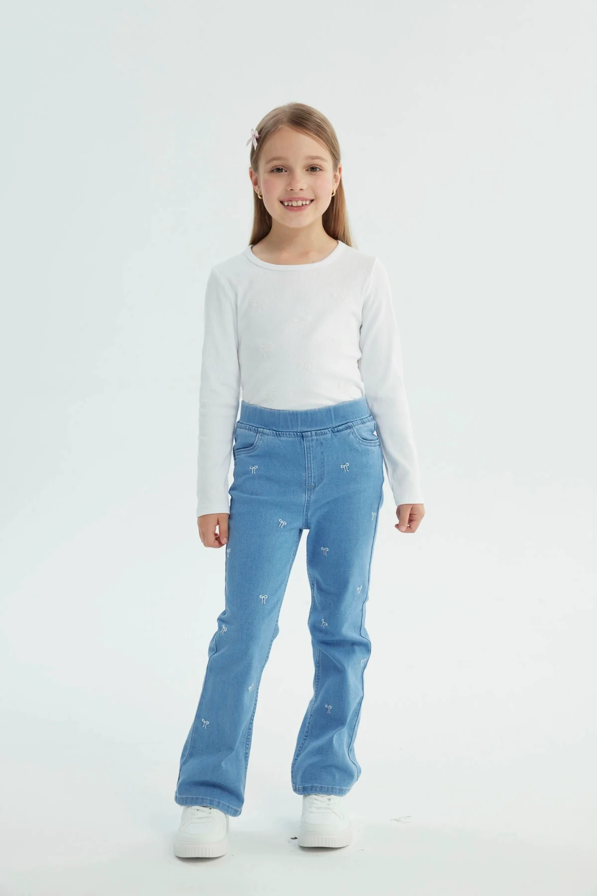 Jeans Niña Flare Azul - Image 4