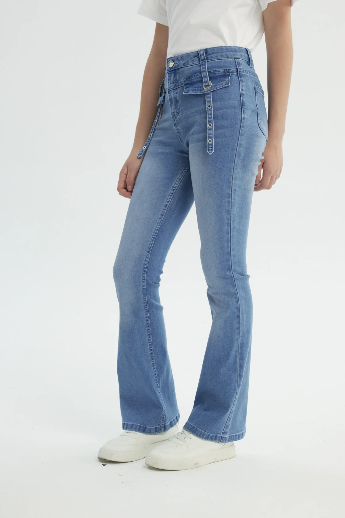 Jeans Niña Flare Azul - Image 2