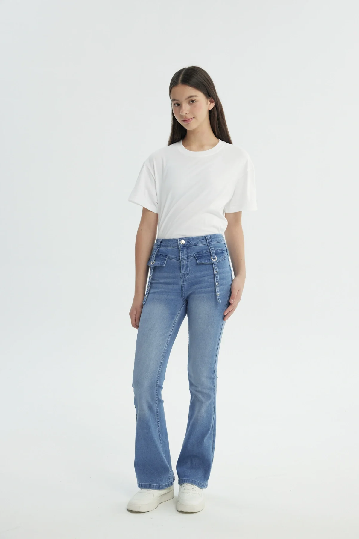 Jeans Niña Flare Azul - Image 4