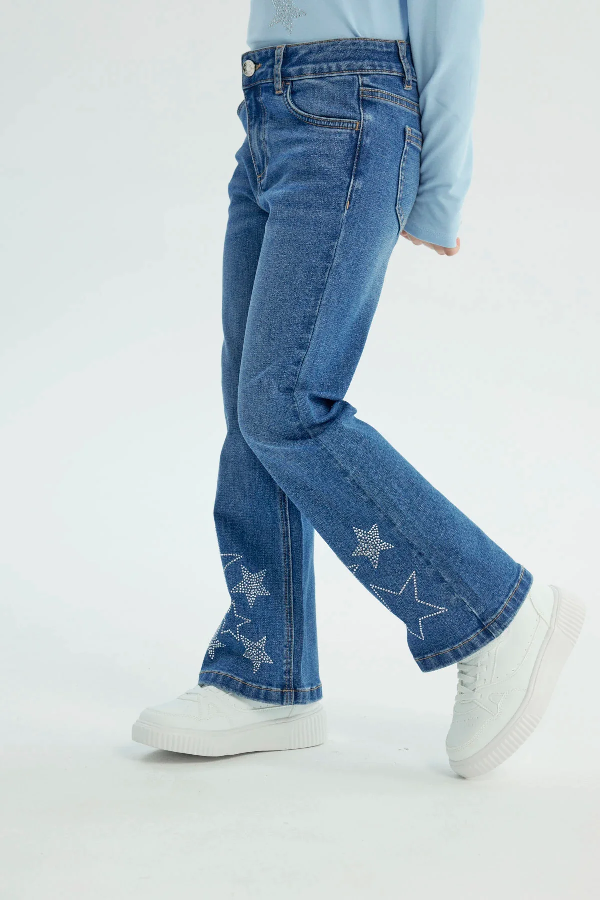 Jeans Niña Flare Azul - Image 2