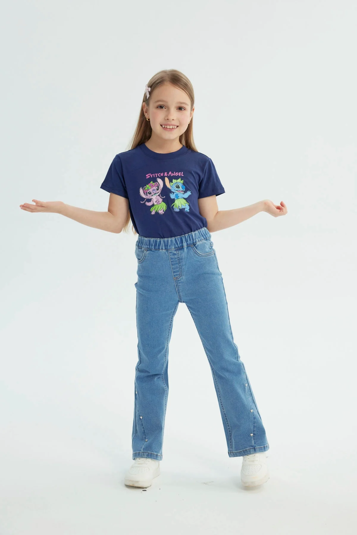 Jeans Niña Flare Azul - Image 4