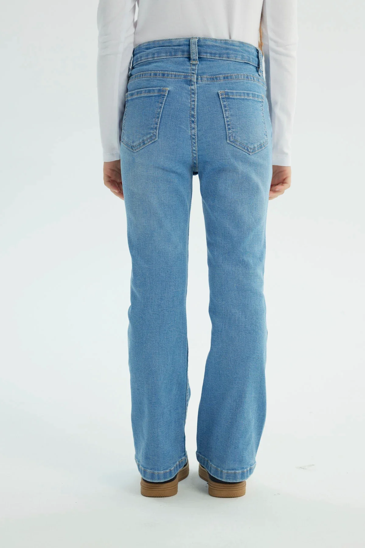 Jeans Niña Flare Azul Claro - Image 3