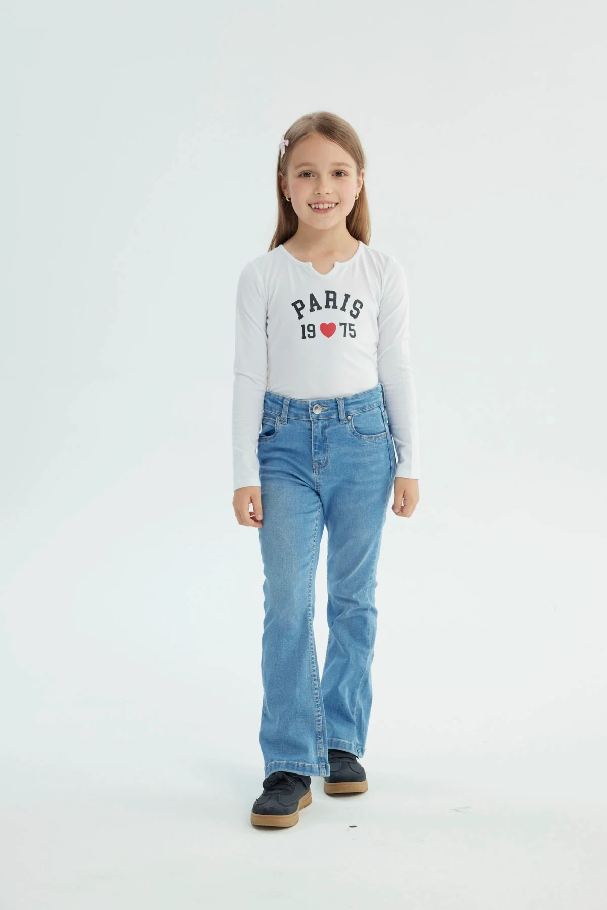 Jeans Niña Flare Azul Claro - Image 4