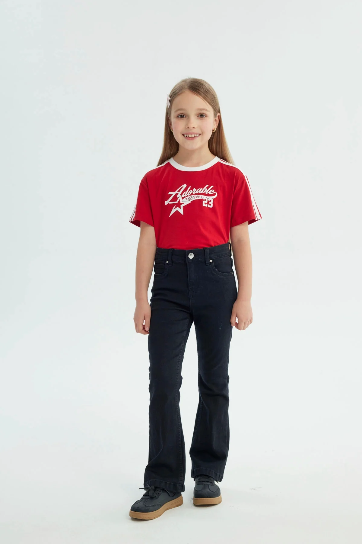 Jeans Niña Flare Negro - Image 4