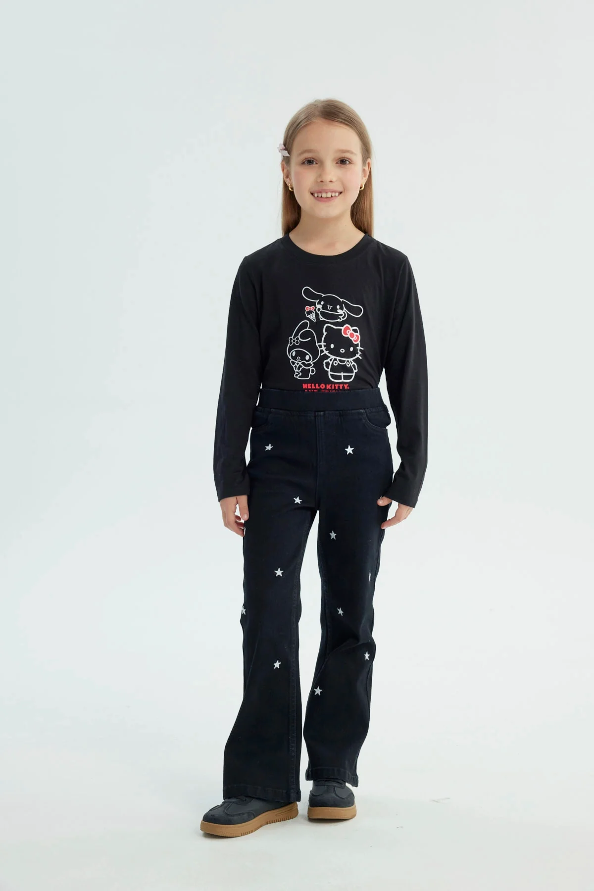 Jeans Niña Flare Negro - Image 4