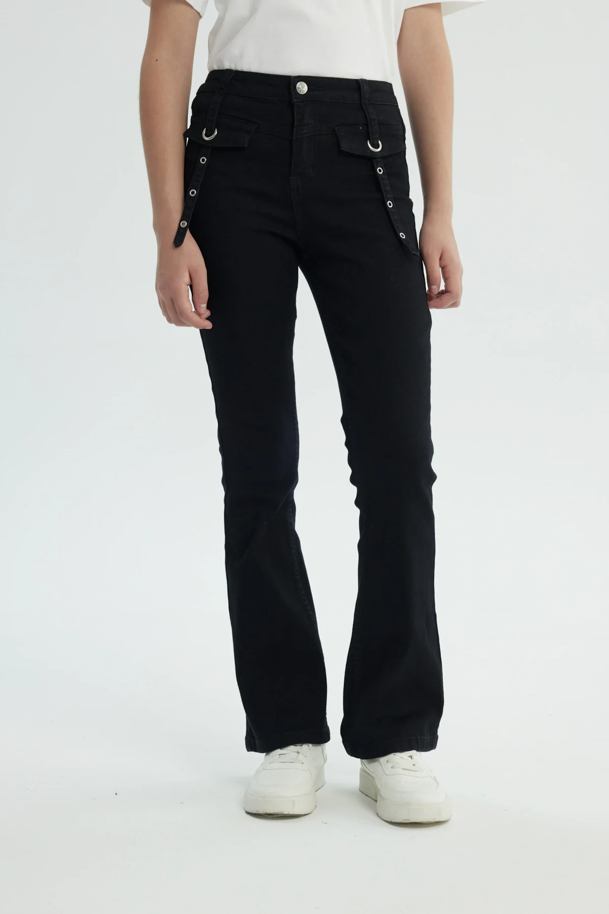 Jeans Niña Flare Negro