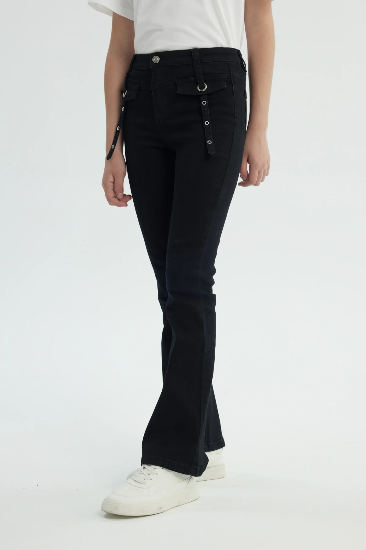 Jeans Niña Flare Negro - Image 2