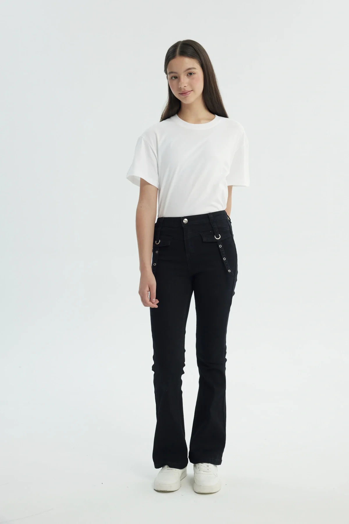 Jeans Niña Flare Negro - Image 4