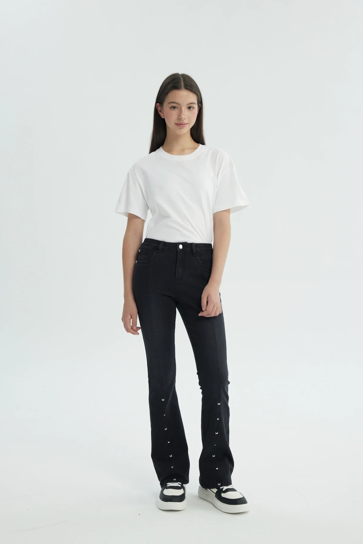 Jeans Niña Flare Negro - Image 4