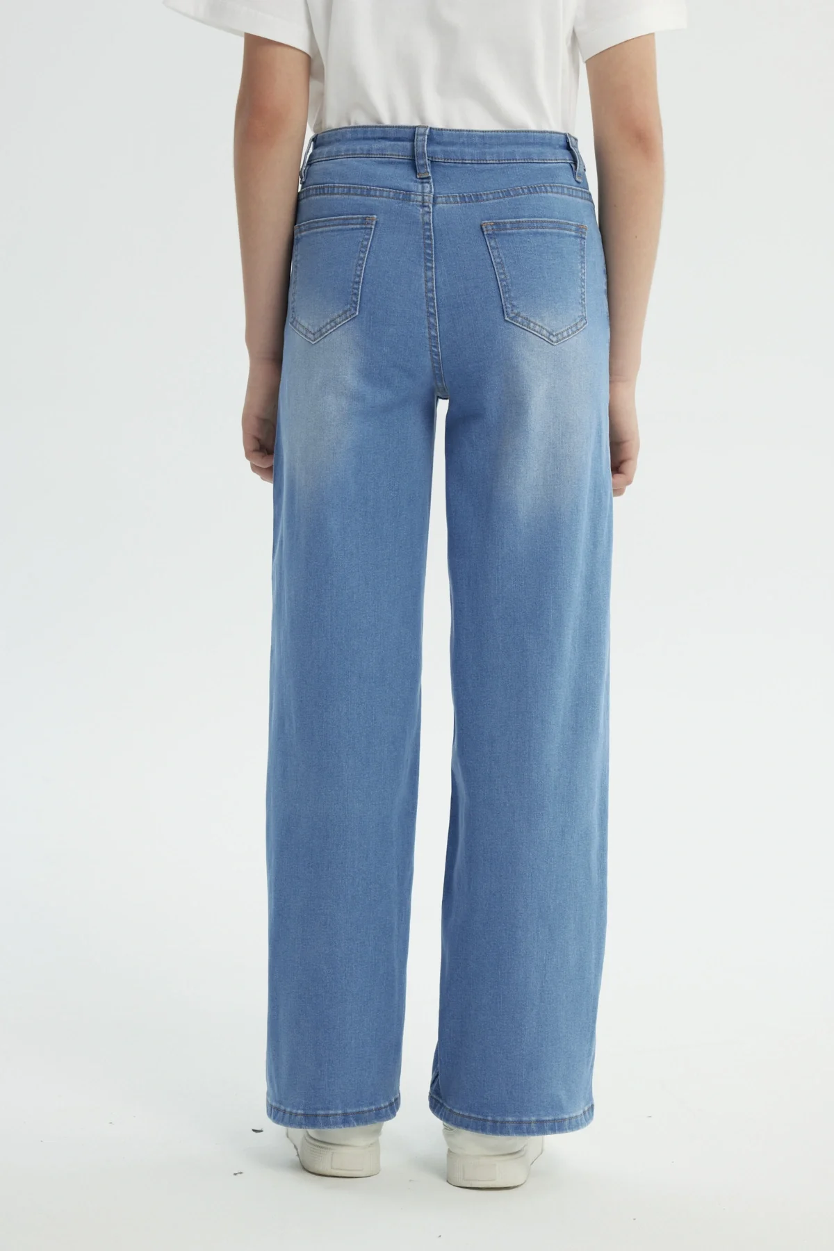 Jeans Niña Wide Leg Azul - Image 3