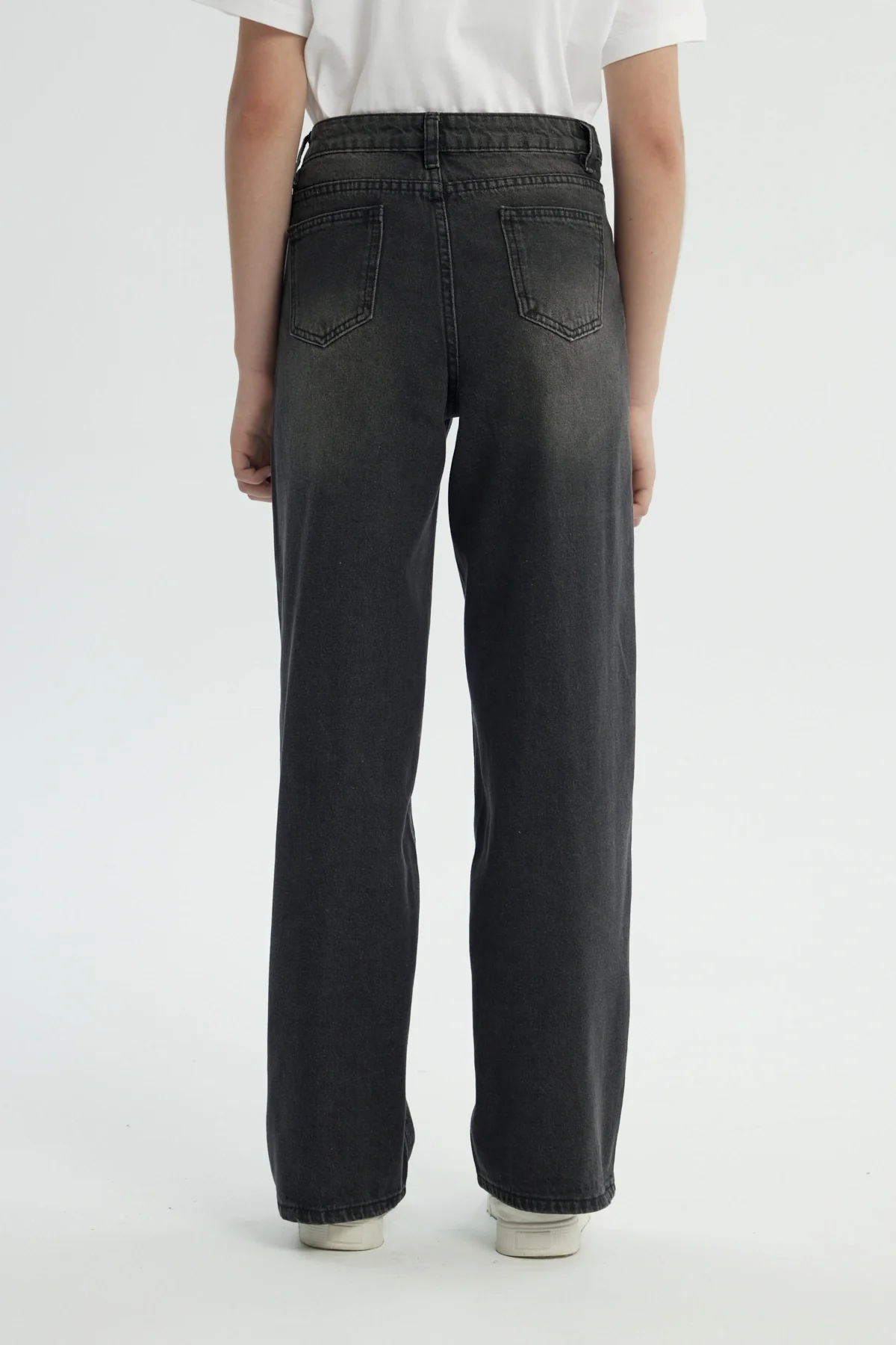 Jeans Niña Wide Leg Gris - Image 3