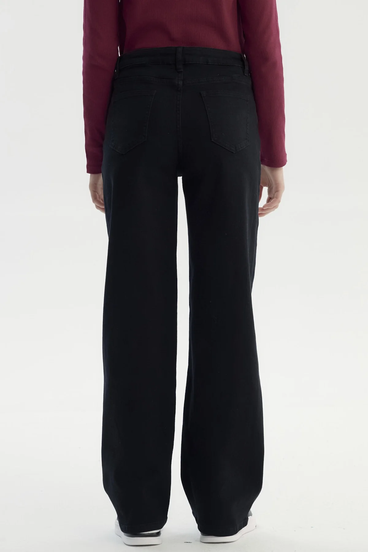 Jeans Niña Wide Leg Negro - Image 3