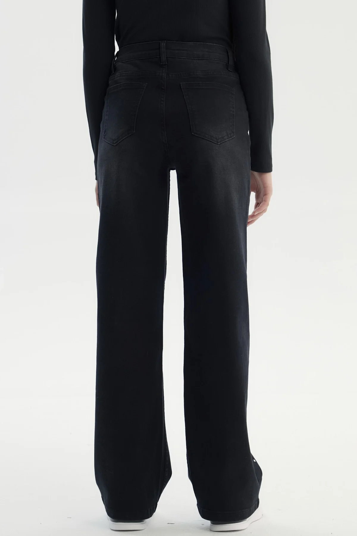 Jeans Niña Wide Leg Negro - Image 3