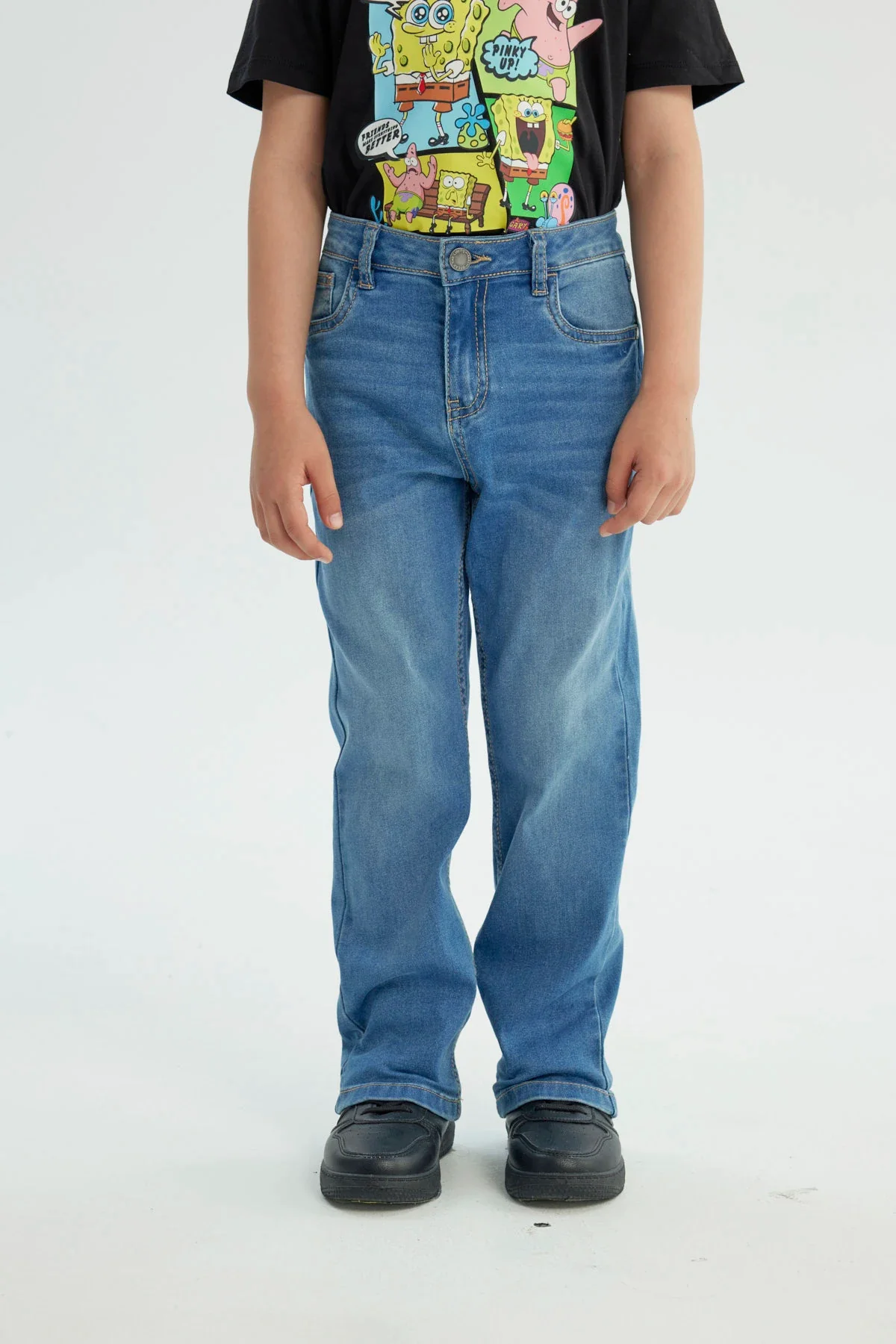 Jeans Niño Calce Recto Azul