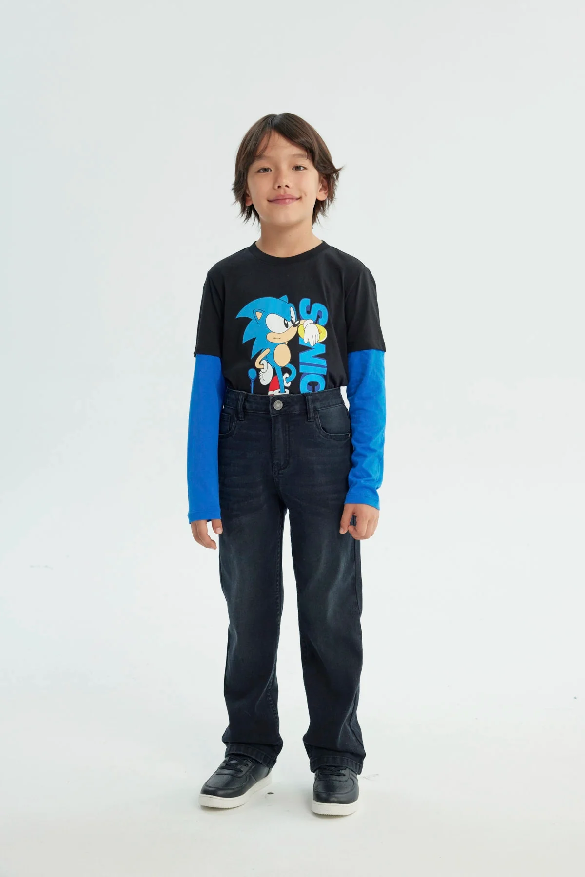 Jeans Niño Calce Recto Negro - Image 4