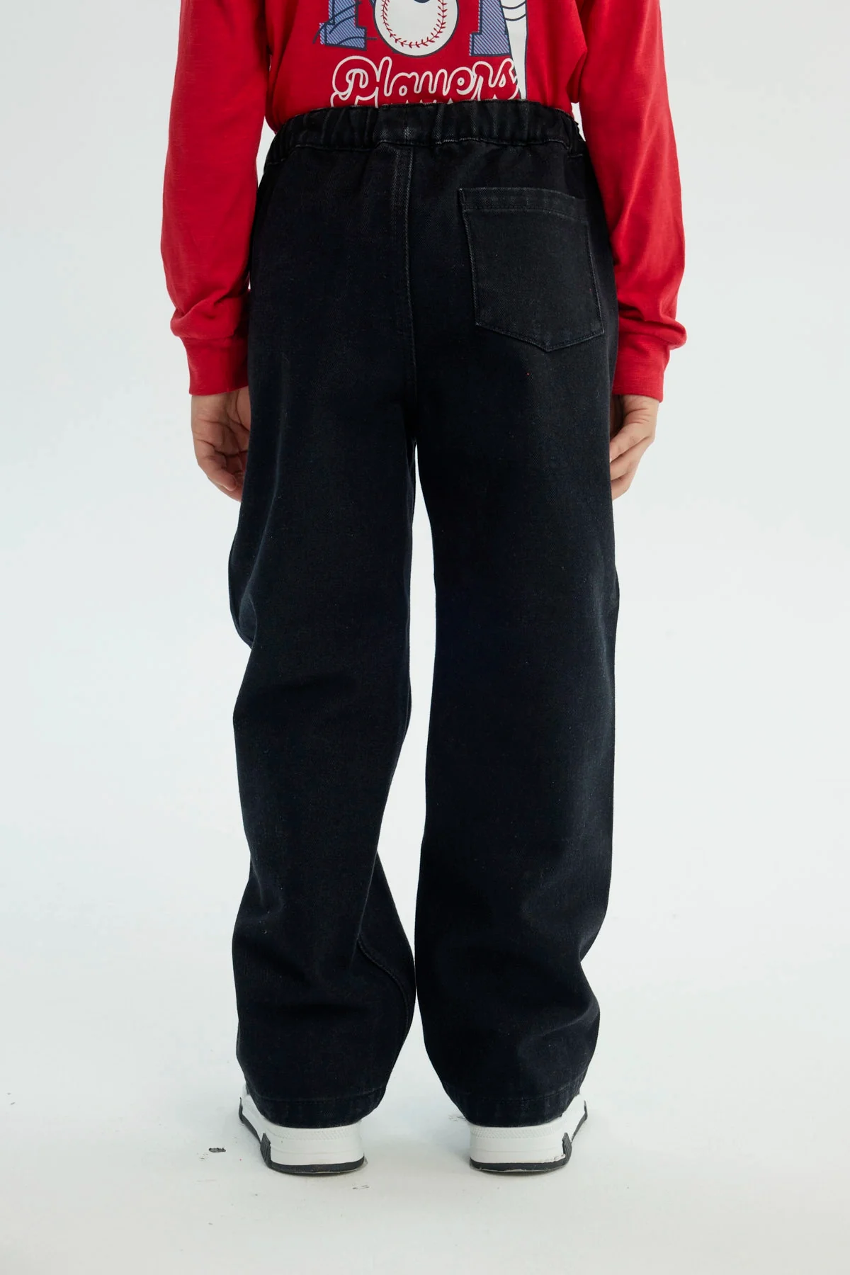 Jeans Niño Calce Recto Negro - Image 3