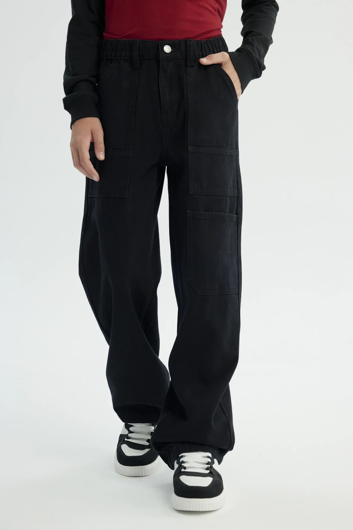 Jeans Niño Straight Negro