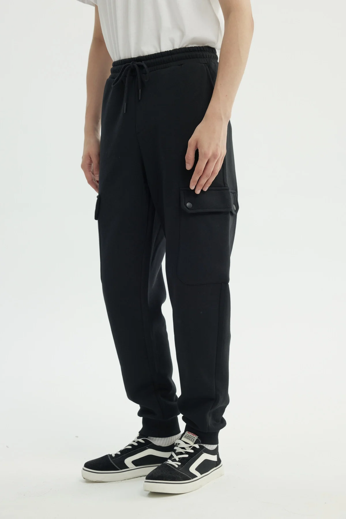 Pantalón Buzo Hombre Clásico Negro - Image 2