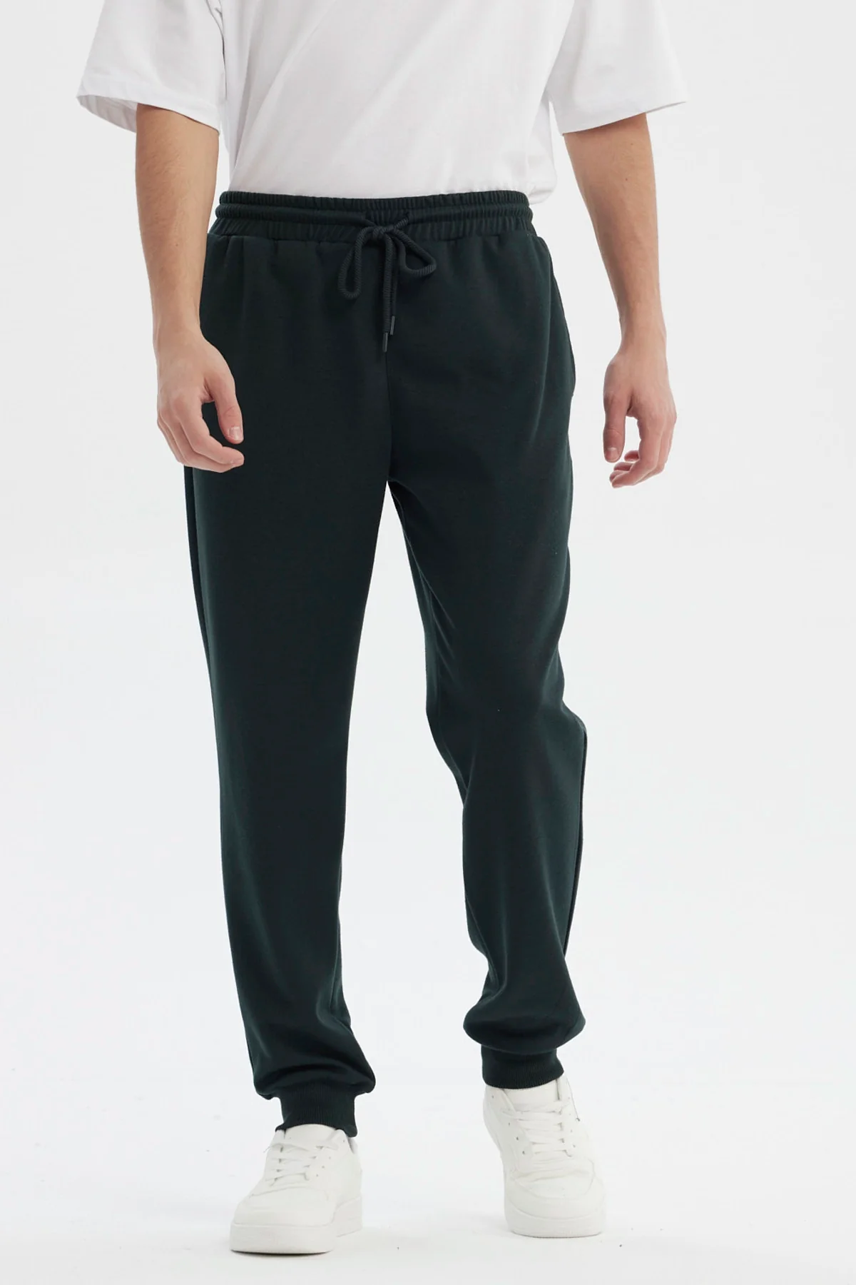 Pantalón Buzo Hombre Jogger Básico Verde